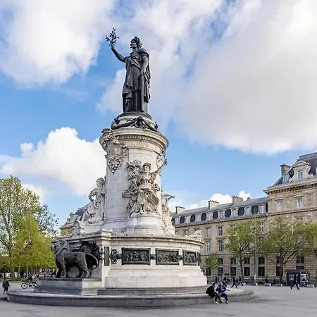 A32#republique # Marais # 1bedroom # Paris03 # Ac Appartamento Parigi
